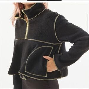 Urban Outfitters Half-zip Fleece Sweatshirt